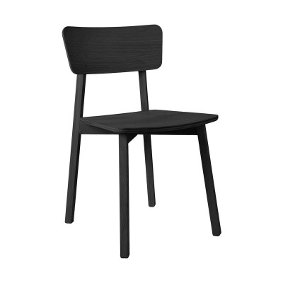 Silla casale roble teñido en negro Ethnicraft Silla casale roble teñido en negro Ethnicraft