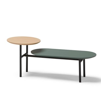 Mesa Mika de Kendo, Tapa superior roble + tapa inferior laca Mesa Mika de Kendo, Tapa superior roble + tapa inferior laca