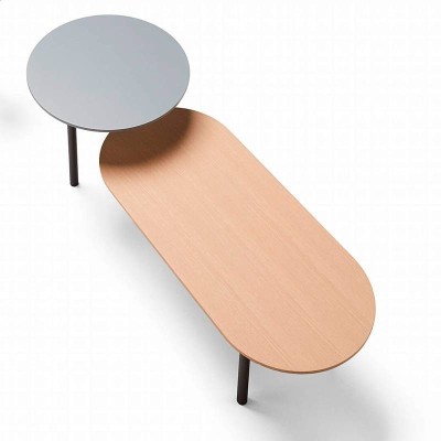 Mesa de centro Mika de Kendo con tapa inferior roble Mesa de centro Mika de Kendo con tapa inferior roble