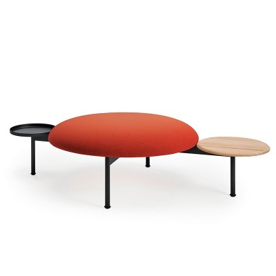 Banco Meeting Point de Sancal con mesa de fresno y mesa metálica Banco Meeting Point de Sancal con mesa de fresno y mesa metálica