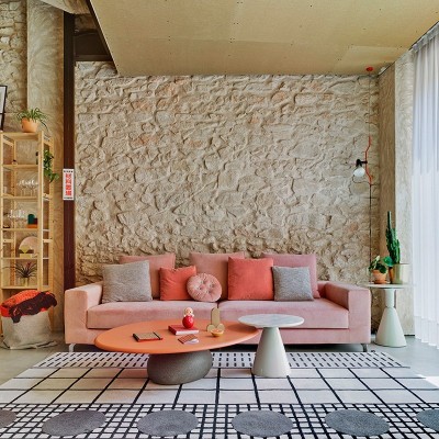 Sancal, mesa Vesper de centro en StonaCril