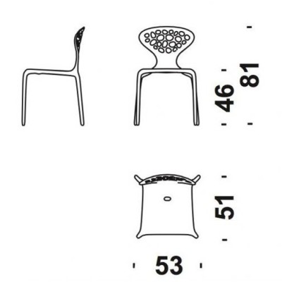 Supernatural Armless Chair - Moroso Supernatural Armless Chair - Moroso