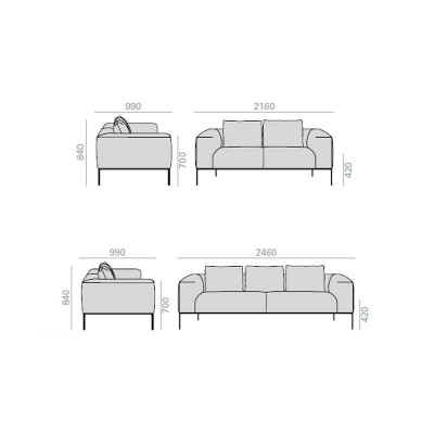 Raglan Home, divano di Andreu Raglan Home, divano di Andreu