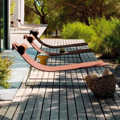 Andreu World Chaise longue d’extérieur tressée Andreu World Chaise longue d’extérieur tressée