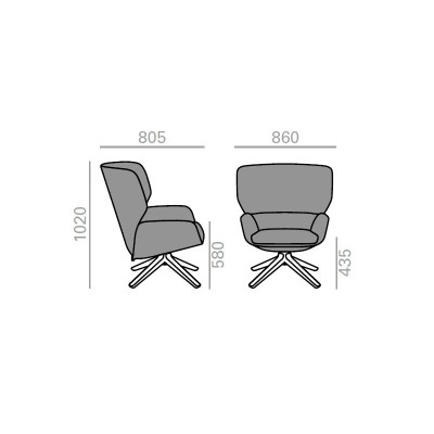 Nuez Lounge Bio par Andreu World Nuez Lounge Bio par Andreu World