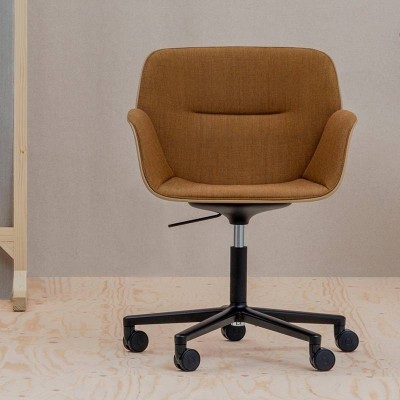 Sillón Nuez con ruedas SO2773 - Andreu World Sillón Nuez con ruedas SO2773 - Andreu World