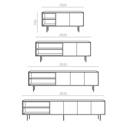 Element Credenza de Andreu World Element Credenza de Andreu World