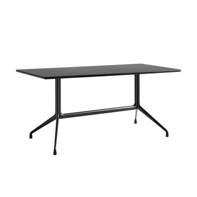 About A Table 10 tablero linóleo negro y base negra Largo 160 x Ancho 80x Alto 74 de HAY About A Table 10 tablero linóleo negro y base negra Largo 160 x Ancho 80x Alto 74 de HAY