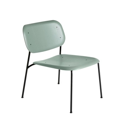 Butaca Soft Edge10 asiento color dusty green y estructura de acero revestida en polvo negro Butaca Soft Edge10 asiento color dusty green y estructura de acero revestida en polvo negro
