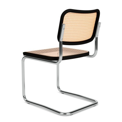 Respaldo Silla Cesca haya tintada en negro Knoll Respaldo Silla Cesca haya tintada en negro Knoll