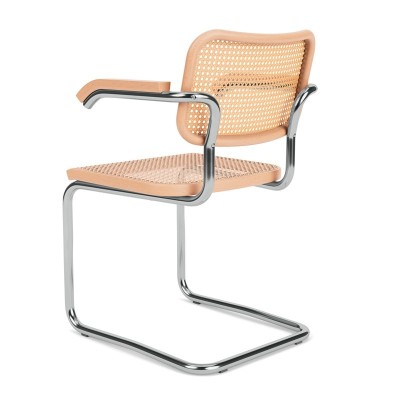 Respaldo Silla Cesca con brazos haya natural Knoll Respaldo Silla Cesca con brazos haya natural Knoll