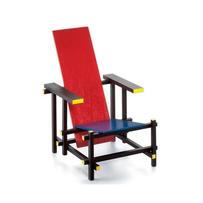 Miniatura Rood Blauwe Stoel Vitra Miniatura Rood Blauwe Stoel Vitra