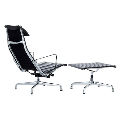 Aluminium EA 124 Vitra con el ottoman Aluminium EA 124 Vitra con el ottoman