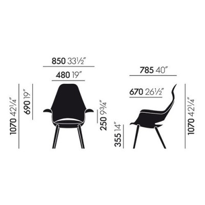 Sedia Organic Highback - Vitra Sedia Organic Highback - Vitra