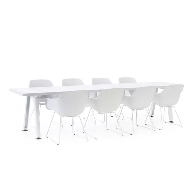 Mesa Marina blanco papiro con sillas Captain Extremis Mesa Marina blanco papiro con sillas Captain Extremis