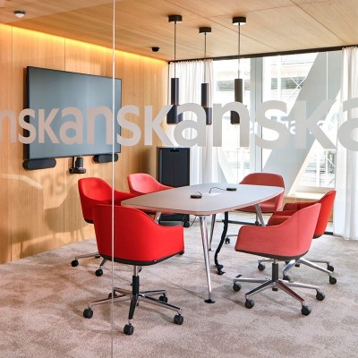 Silla Softshell con ruedas de Vitra
