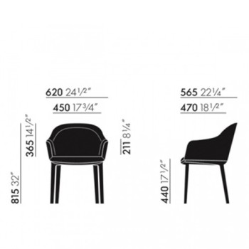 Vitra Silla Softshell Chair