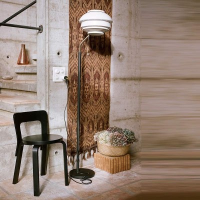 Lámpara de pie A808 blanco Artek ambiente Lámpara de pie A808 blanco Artek ambiente