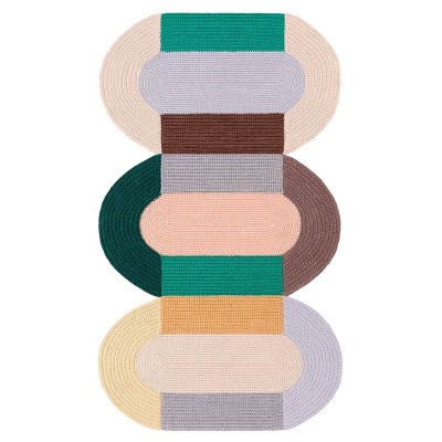 Alfombra Crochet Trio Mix de Gan Rugs Alfombra Crochet Trio Mix de Gan Rugs