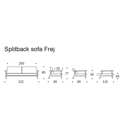 Frej Splitback sofa bed from Innovation Living Frej Splitback sofa bed from Innovation Living