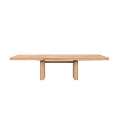 Mesa de comedor extensible colección Doble en roble natural. Marca Ethnicraft Mesa de comedor extensible colección Doble en roble natural. Marca Ethnicraft