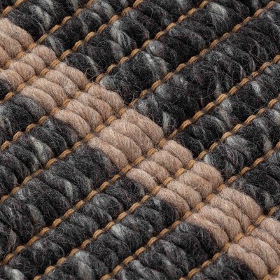 Alfombra Reversible Black de Gan Rugs Alfombra Reversible Black de Gan Rugs