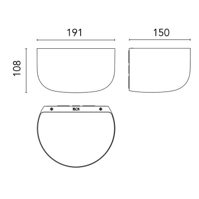 Bellhop Wall Up measurements by Flos Bellhop Wall Up measurements by Flos