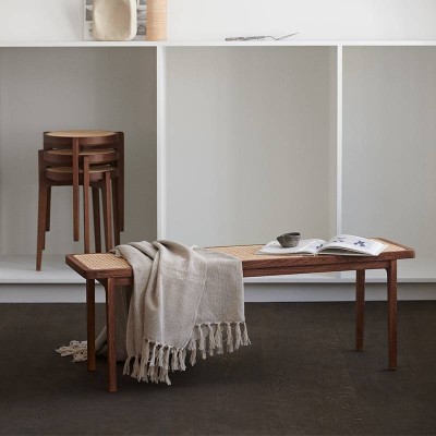Le Roi Bench de Norr11 Dark Smoked Oak Le Roi Bench de Norr11 Dark Smoked Oak