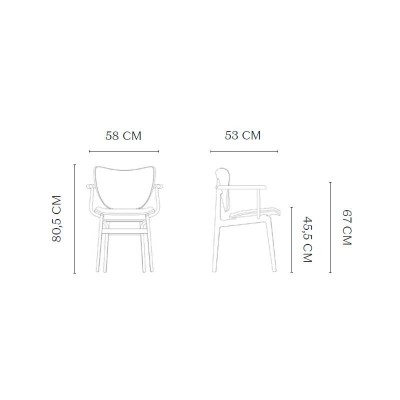 Norr11 - Chaise Éléphant Accoudoir Cuir Norr11 - Chaise Éléphant Accoudoir Cuir
