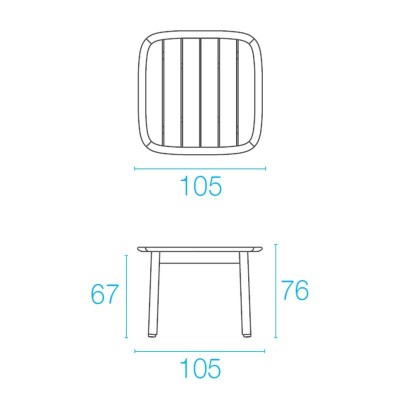 Emu, Twins outdoor dining tables Emu, Twins outdoor dining tables