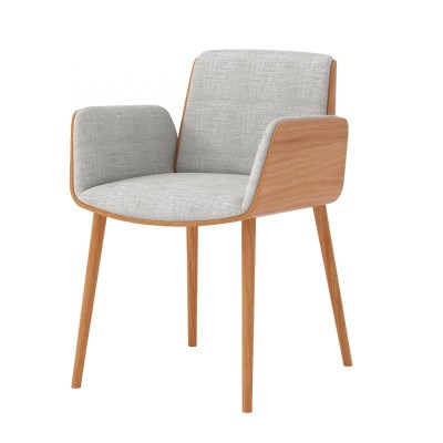 Hug chair roble super mate de Punt Mobles. Hug chair roble super mate de Punt Mobles.