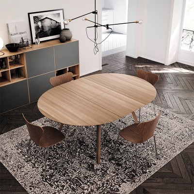 Treku, Table ronde extensible Aise Treku, Table ronde extensible Aise