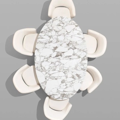 Knoll mesa de comedor ovalada Tulip Saarinen