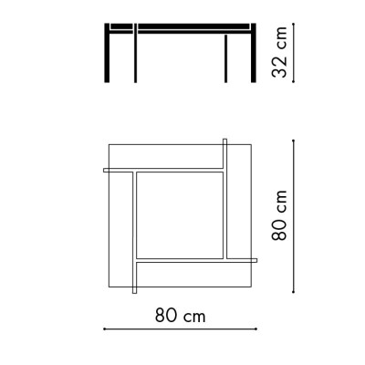 PK61™ Coffee Table medidas de Fritz Hansen PK61™ Coffee Table medidas de Fritz Hansen