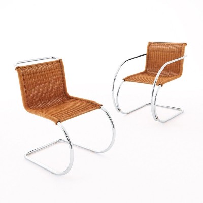 Knoll, MR Chaise d’appoint en rotin Knoll, MR Chaise d’appoint en rotin