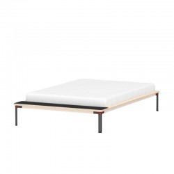 cama Seiltänzer 140 x 200 cuerda roja tray negra Moormann cama Seiltänzer 140 x 200 cuerda roja tray negra Moormann