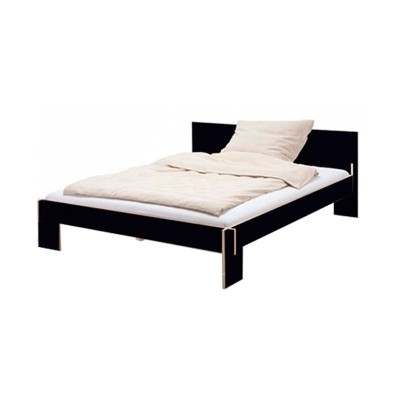 Cama Siebenschläfer negra con cabecero de Moormann Cama Siebenschläfer negra con cabecero de Moormann