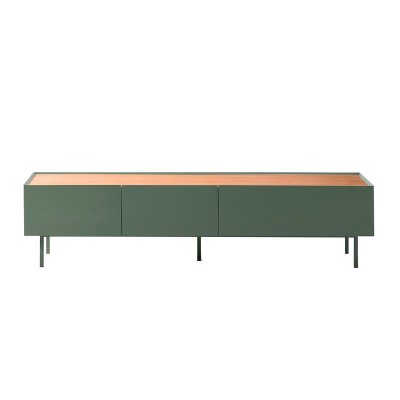 Mueble TV Arista de Teulat color verde en Moises Showroom Mueble TV Arista de Teulat color verde en Moises Showroom