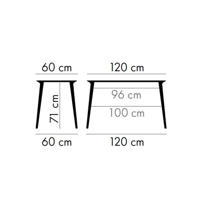 Stua - Lau desk table 60x120 cm Stua - Lau desk table 60x120 cm