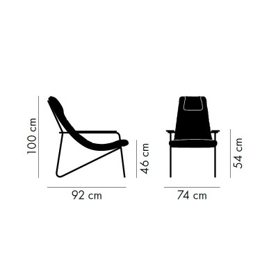 Calma sillón Stua medidas Calma sillón Stua medidas