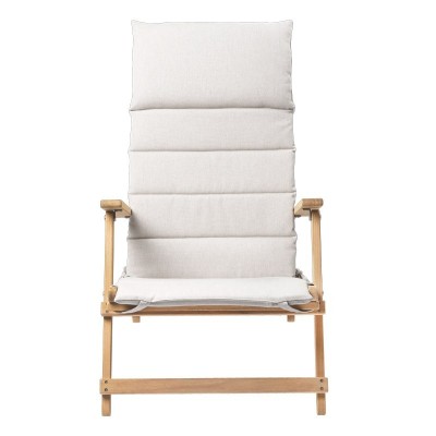 Deck chair BM5568 teca con cojín para exterior. Disponible en Moisés showroom Deck chair BM5568 teca con cojín para exterior. Disponible en Moisés showroom