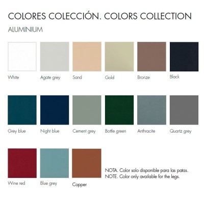 Acabados lacados estructuras, colores de Gandía Blasco Acabados lacados estructuras, colores de Gandía Blasco