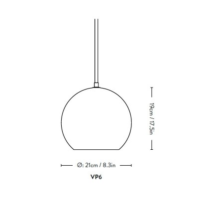 Topan Pendente VP6 - &tradition Topan Pendente VP6 - &tradition