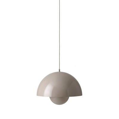 Flowerpot Pendant VP1 gris beige de &Tradition Flowerpot Pendant VP1 gris beige de &Tradition