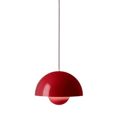 Flowerpot Pendant VP1 vermilion red de &Tradition Flowerpot Pendant VP1 vermilion red de &Tradition