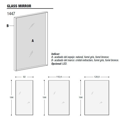 Glass Mirror - Lago Glass Mirror - Lago