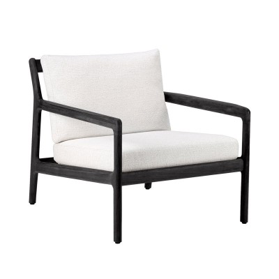 Ethnicraft Jack teck noir fauteuil d’extérieur Ethnicraft Jack teck noir fauteuil d’extérieur