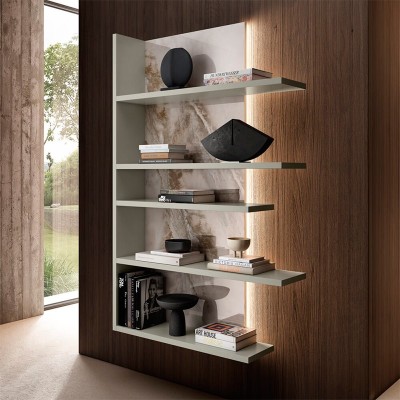 Librería Pentagram con LED de Lago en Moises Showroom Librería Pentagram con LED de Lago en Moises Showroom