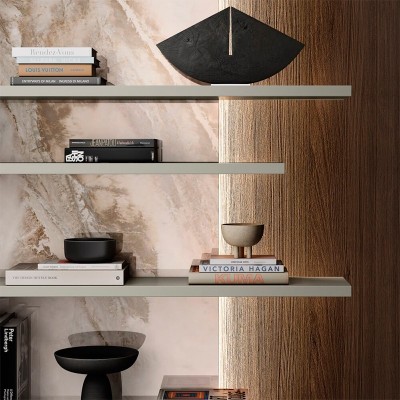 Detalle estante Pentagram de Lago en Moises Showroom Detalle estante Pentagram de Lago en Moises Showroom
