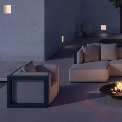 Imagen nocturna ambientada del sillón Islablanca de Gandía Blasco Imagen nocturna ambientada del sillón Islablanca de Gandía Blasco